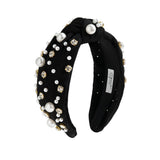 Black Pearl Gemstone Headband