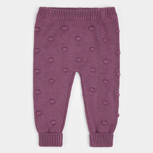 Purple Sweater Knit Leggings