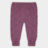 Purple Sweater Knit Leggings