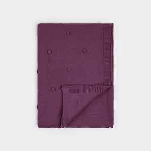 Purple Sweater Knit Blanket