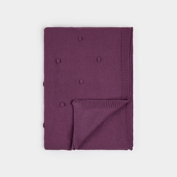 Purple Sweater Knit Blanket