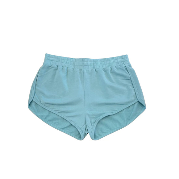French Terry Dolphin Short - Aqua Sky
