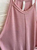 Cotton Knit Drop Crotch Sleeveless Jumpsuit - 3 Colors!