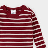 Scarlet Red Striped Thermal PJ Set