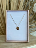 Mama Disc Necklace: Gold