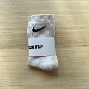 Swoosh It Up Socks - Tan Tie-Dye