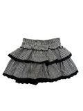 Black + White Gingham Skirt