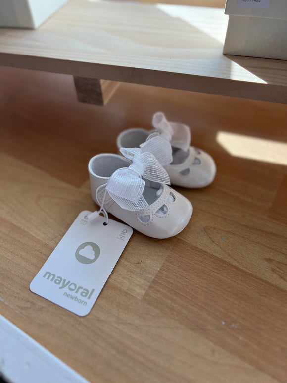 Newborn Dressy Mary Jane Shoes - Pearl