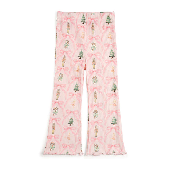 Nutcracker Trellis Christmas Flare Legging - Baby Girl
