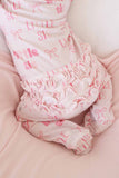 Ruffle Zipper Footie - Little Sis