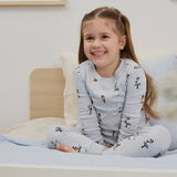 Figure Skating Print on Pearl Blue PJ Set