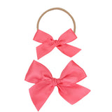 Satin Bow - Melon Headband - Large