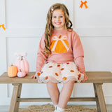 Pumpkin Sequin Scalloped Tutu Skirt