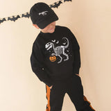 Dinosaur Skeleton Patch Halloween Baseball Hat