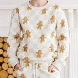 Gingerbread Christmas Checkered Sweatshirt