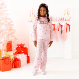 Candy Cane Christmas Flare Legging - Girls