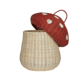 Mushroom Storage Basket - Red