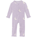 Print Muffin Ruffle Coverall with 2 Way Zipper - Thistle Starry Sky & Moon