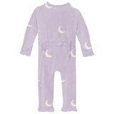 Print Muffin Ruffle Coverall with 2 Way Zipper - Thistle Starry Sky & Moon