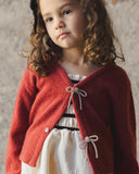 Bow Cardigan - Ruby