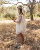 Celine Dress - Embroidered Daisy