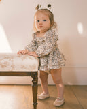 Elodie Romper - Blue Garden