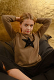 Girls Knitted Sweater - Khaki