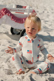 All American Zipper Romper