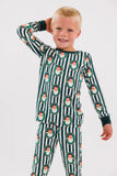 Green Santa Claus Lane Two Piece Set
