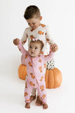 Polka Dot Little Boo Bear Zipper Romper
