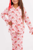 Pink Santa Claus Lane Kids' Long Sleeve Ruffle Flare Set *Preorder*