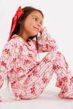 Pink Santa Claus Lane Kids' Long Sleeve Ruffle Flare Set *Preorder*