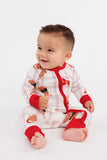 Cozy Christmas Bears Zipper Romper