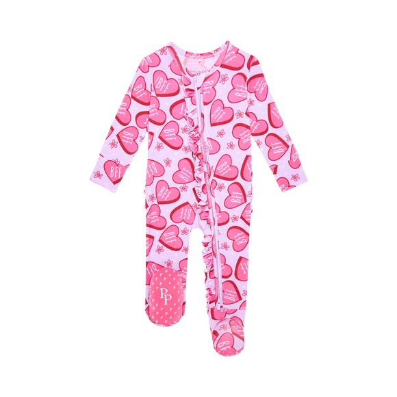 Posh Peanut® Posh Peanut® Besties Footie Ruffled Zippered One Piece