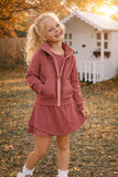 Zip-Up Jacket - Solid Brown