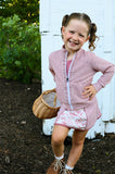 Zip-Up Skort Set - Floral Gingham