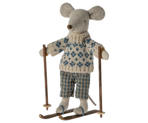 Winter Mouse with Ski Set, Dad