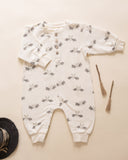 Relaxed Fleece Jumpsuit - Bats