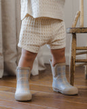 Rain Boots - Blue Plaid