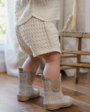 Rain Boots - Blue Plaid