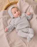 Knit Wrap Top + Pants Set - Cloud