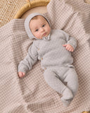 Knit Wrap Top + Pants Set - Cloud