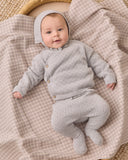 Knit Wrap Top + Pants Set - Cloud