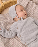 Knit Wrap Top + Pants Set - Cloud