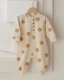 Relaxed Fleece Jumpsuit - Pumpkins