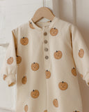 Relaxed Fleece Jumpsuit - Pumpkins