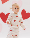 Heart Knit Pants, Natural