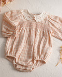 Callie Romper - Pink Plaid