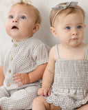 Charlie Jumpsuit - Sage Gingham