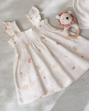 Smocked Jersey Dress - Carnival
